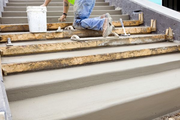 Concrete Steps Pouring in Vacaville