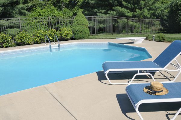 Poolside Concrete Installation in Vacaville
